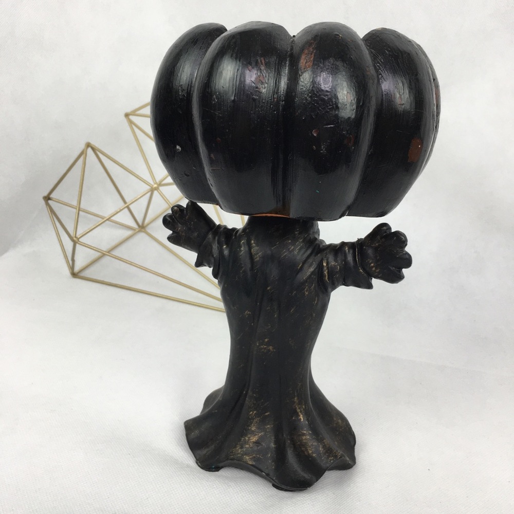 Scary Pumpkin Head Jack O'Lantern Ghost Candle - Picture 3 of 5